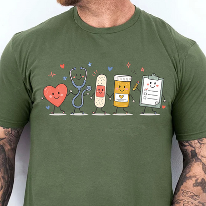 Cute Medical Friends Shirt, Future Doctor Graphic Tee, Back To School & Labour Day Gift 685770