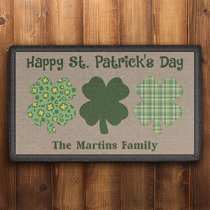 St. Patrick's Day Personalized Doormats T107