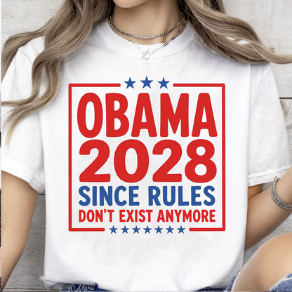 Obama 2028 Retro Election Bright Shirt, Funny Political Tee, Parody Anti Trump Shirt 686022