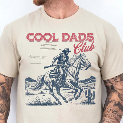 Cool Dads Club Bright Shirt | Personalized Cowboy T-Shirt | Funny Father's Day Gift For Dad And Grandpa 684874
