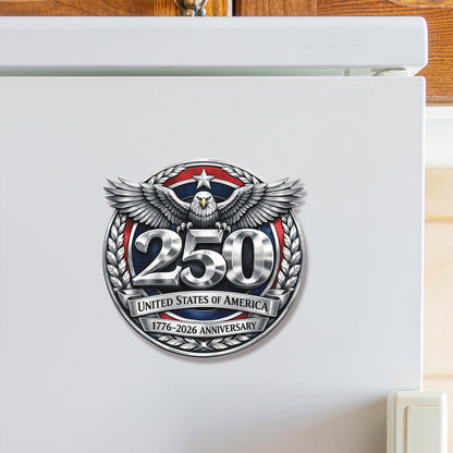 USA 250 Years Anniversary Fridge Magnet | Patriotic Eagle 1776–2026 Fridge Magnet | 4th of July Magnet 684233