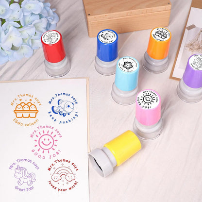Personalized Teacher Stamp | Custom Classroom Stamp | Encouragement Comments | Teacher’s Day Grading Gift