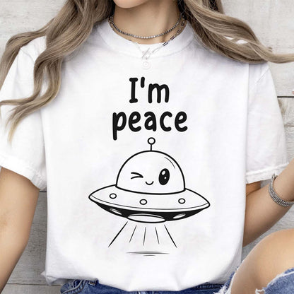 Personalized I Come In Peace Bright Shirt, Custom Couples Joke Tee, Marriage Humor Gift 685545