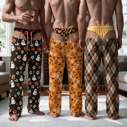 Funny Men Underwear Christmas Pajamas Pants, Personalized Cheeky Christmas Gift 686535 WFD