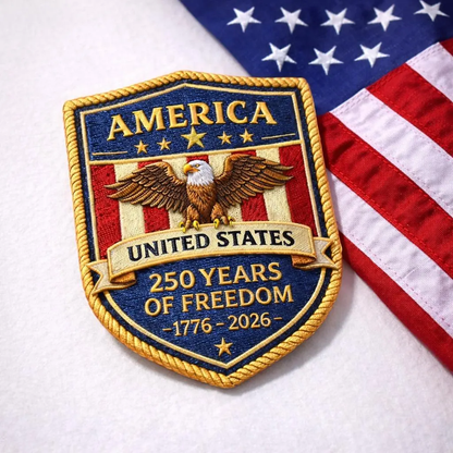 Embroidered USA 250 Anniversary Patch | Patriotic 4th of July Patch 684571