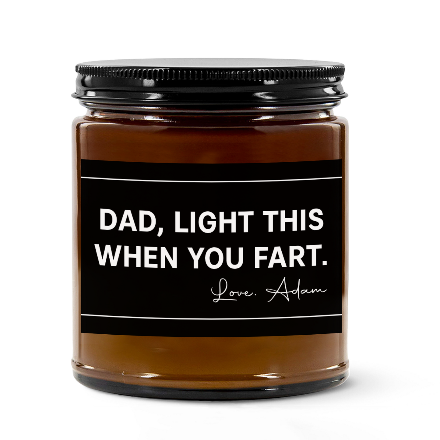Personalized Funny Dad Light This When You Fart Candle, Custom Name Father’s Day Candle, Funny Scented Candle For Dad 685075