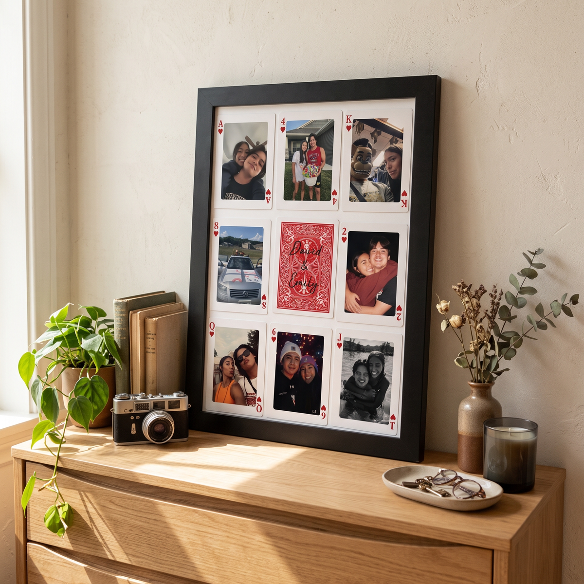 Custom Photo Playing Cards Picture Frame | Personalized Gift For Couple 686626 WFD