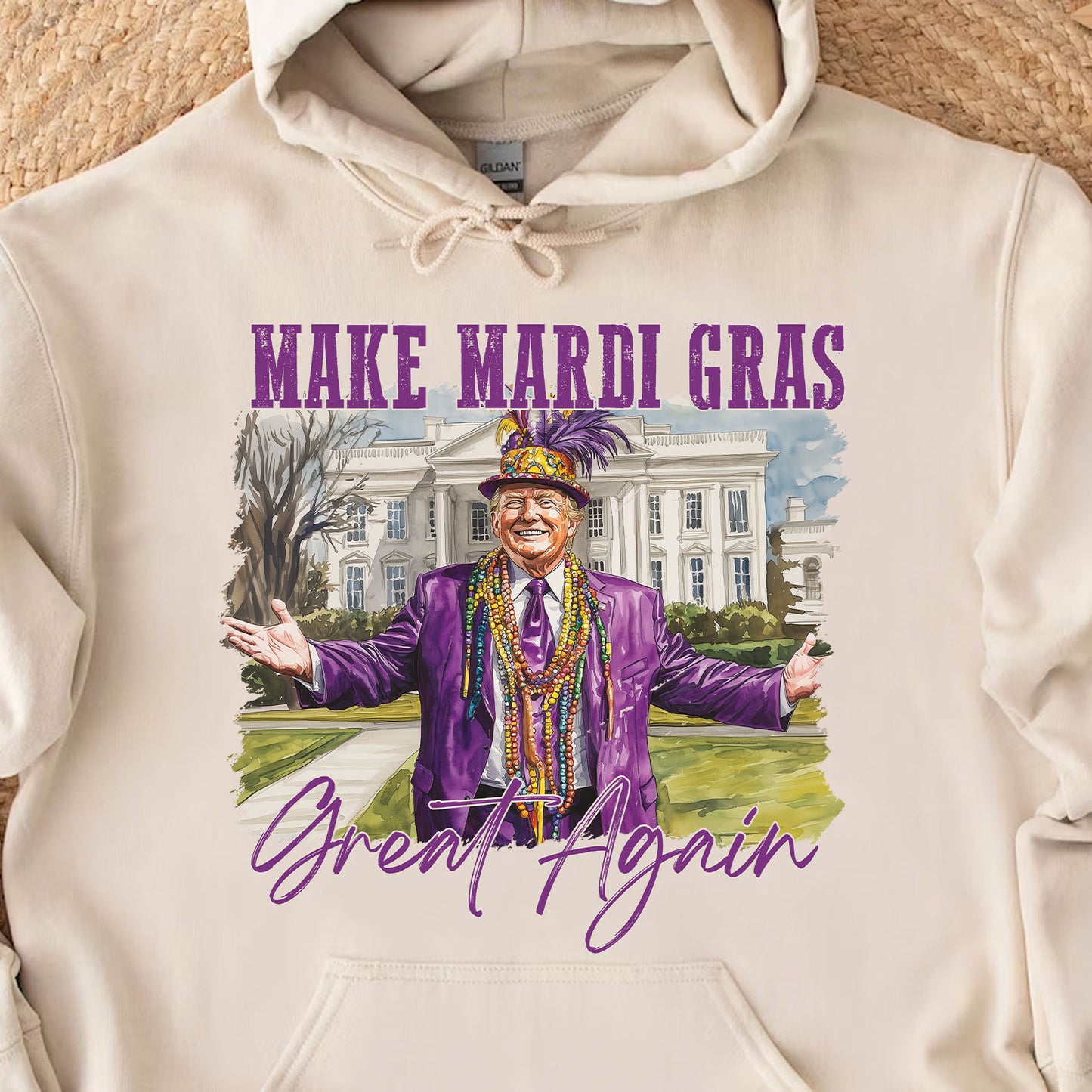 Trump Mardi Gras Shirt, Make Mardi Gras Great Again, Funny Trump Mardi Gras Sweatshirt 682008 - GOP