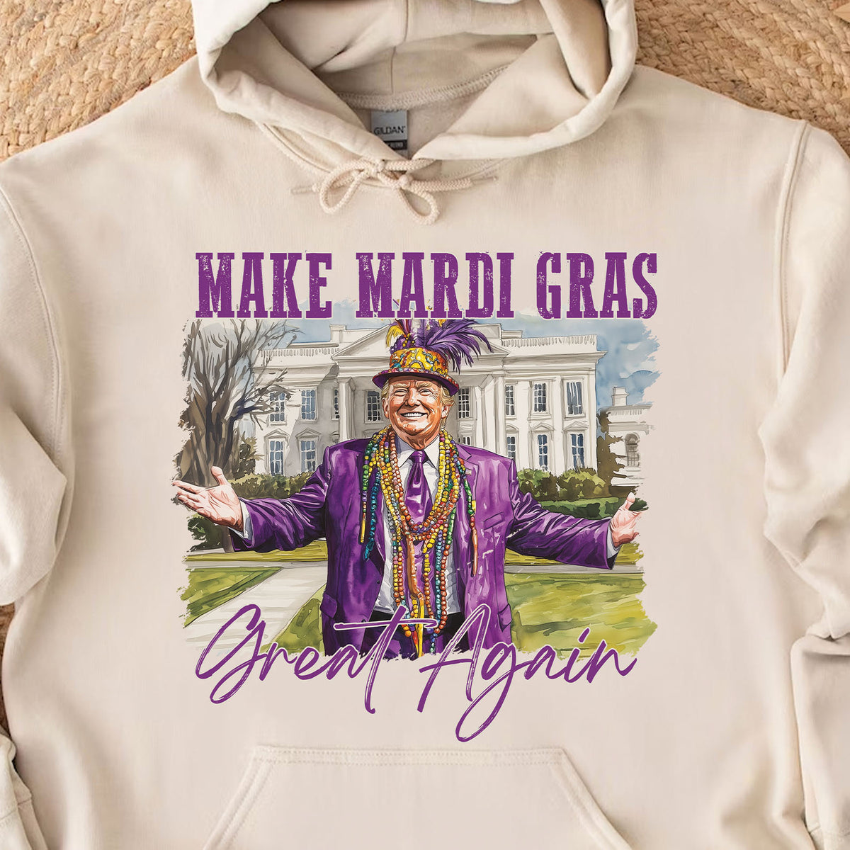 Trump Mardi Gras Shirt, Make Mardi Gras Great Again, Funny Trump Mardi Gras Sweatshirt 682008 - GOP