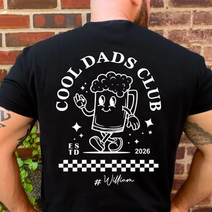 Personalized Cool Dads Club Backside Shirt, Custom Name Dark Tee, T-Shirt Gift For Father's Day 684871