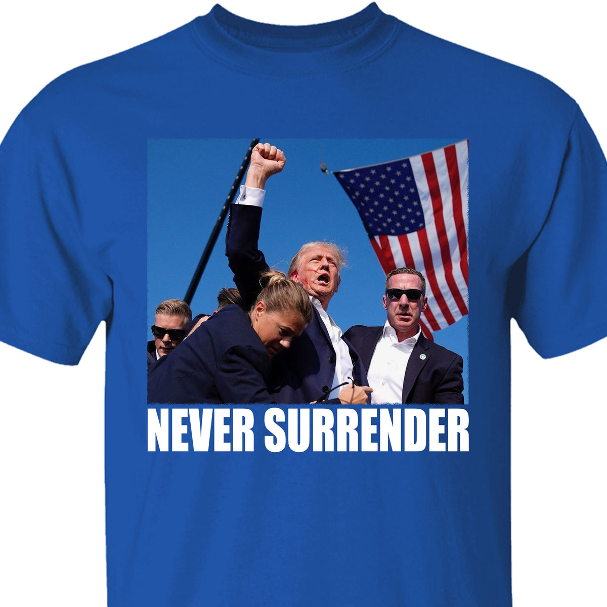 Trump Never Surrender | Trump Fight 2024 Shirt Pennsylvania Rally | Shirt Dark C1121 - GOP