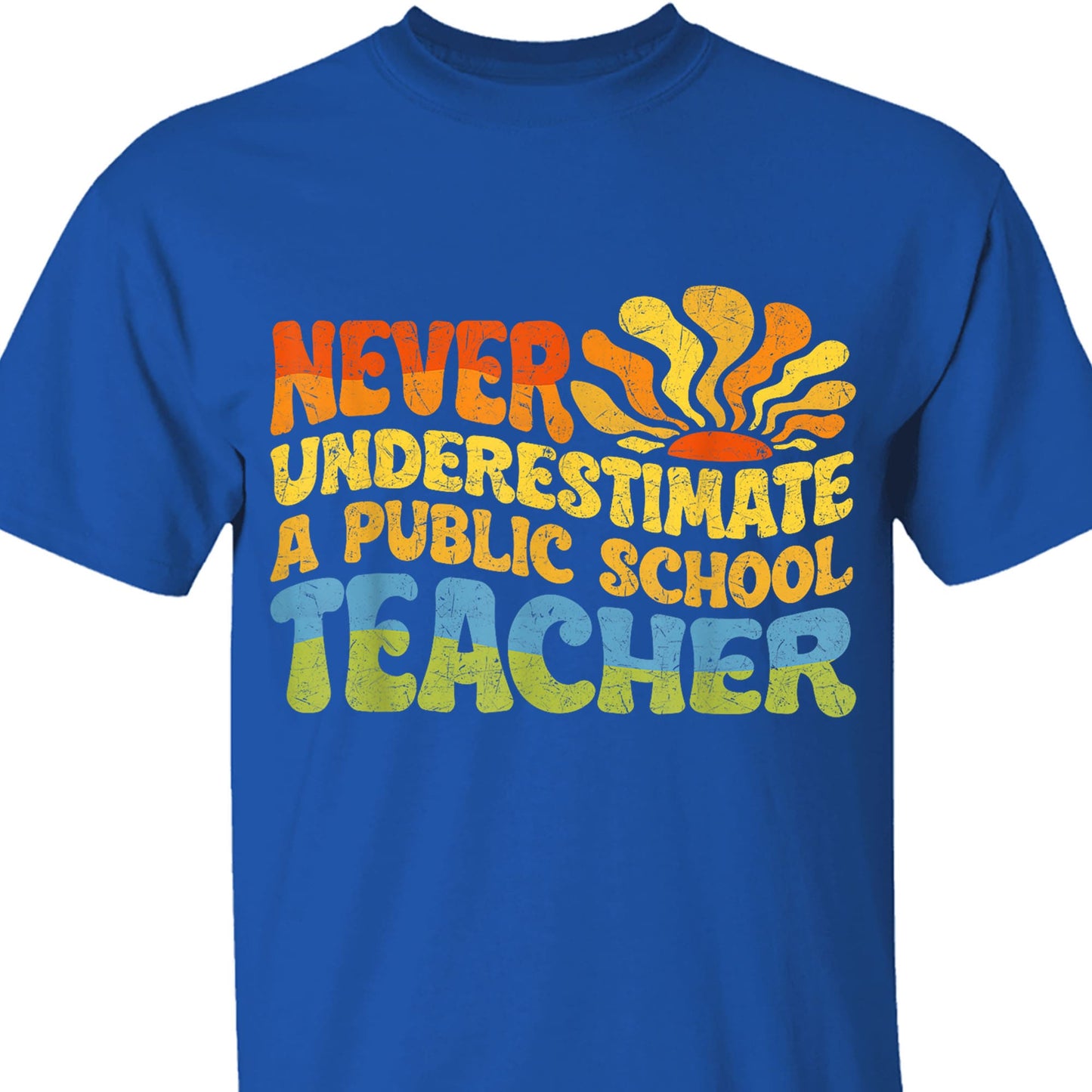 Never Underestimate A Public School Teacher Shirt | Democrat Shirt | Kamala Harris 2024 Shirt Dark T1544 - KH2