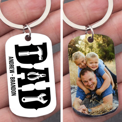 Personalized Dad Tools Keychain – Custom Dad Life Gift | Father's Day Gift, Gift for Repairman Dad, Best Papa Keepsake 682273