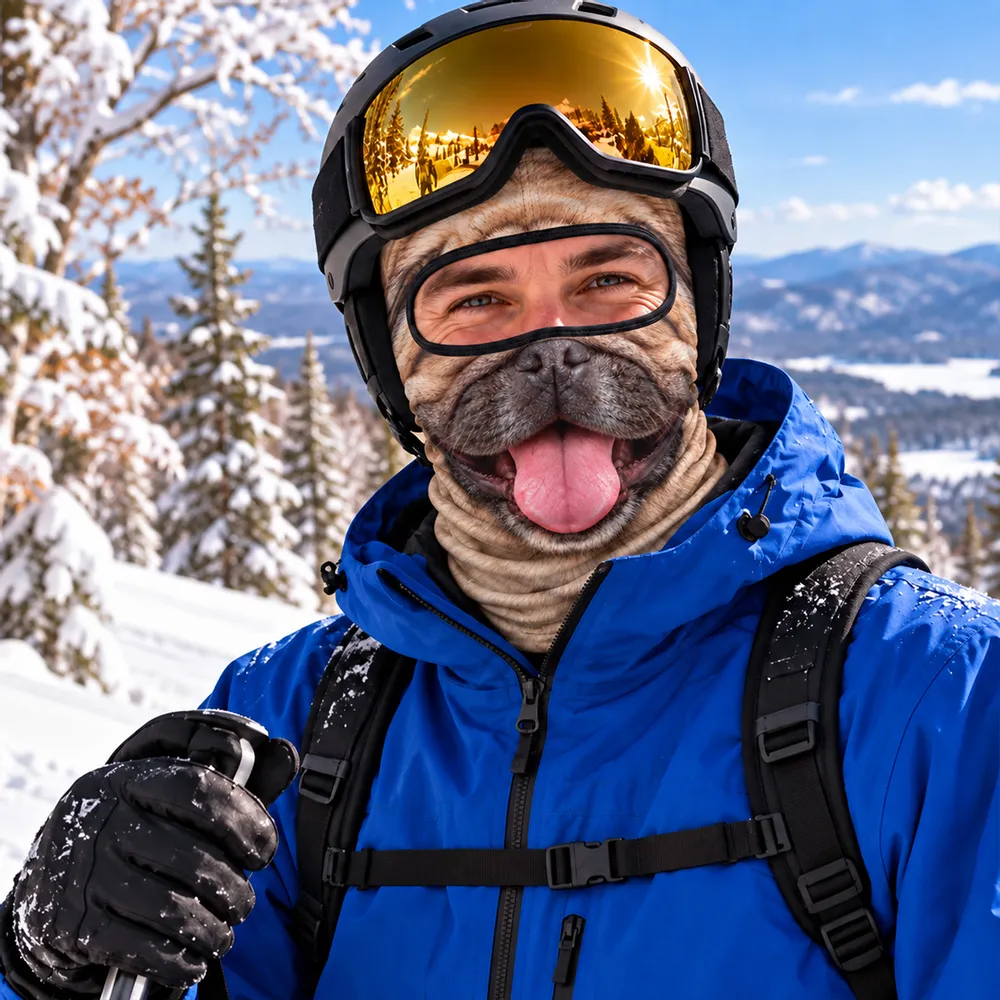 Personalized Funny Ski Paws Crew Balaclava Ski Mask, Gag Gift For Pet Lover 686586 WFD
