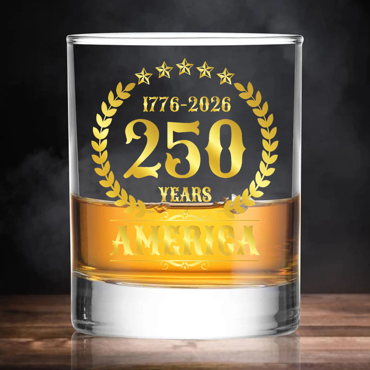 America 250 Years Vintage Glass | Happy 250th Birthday USA | Patriotic 4th Of July Glass | America 250th Anniversary | Independence Day Whiskey Glass Beer Glass 682564