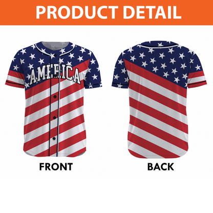 Personalized USA 250th Anniversary Baseball Jersey, Patriotic USA Flag Tee, 4th Of July Gift 685307