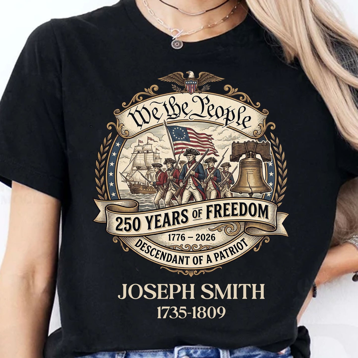 Custom We The People Dark Shirt | Revolutionary War Ancestor Tee, Patriotic Tee 684480