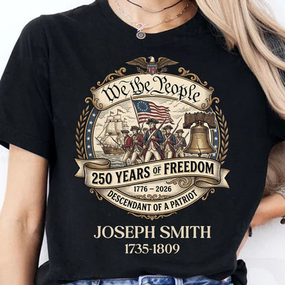 Custom We The People Dark Shirt | Revolutionary War Ancestor Tee, Patriotic Tee 684480