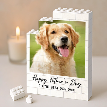 Custom Photo Building Brick Blocks, Personalized Father's Day Gift, Unique Gift For Dog Lover 685064