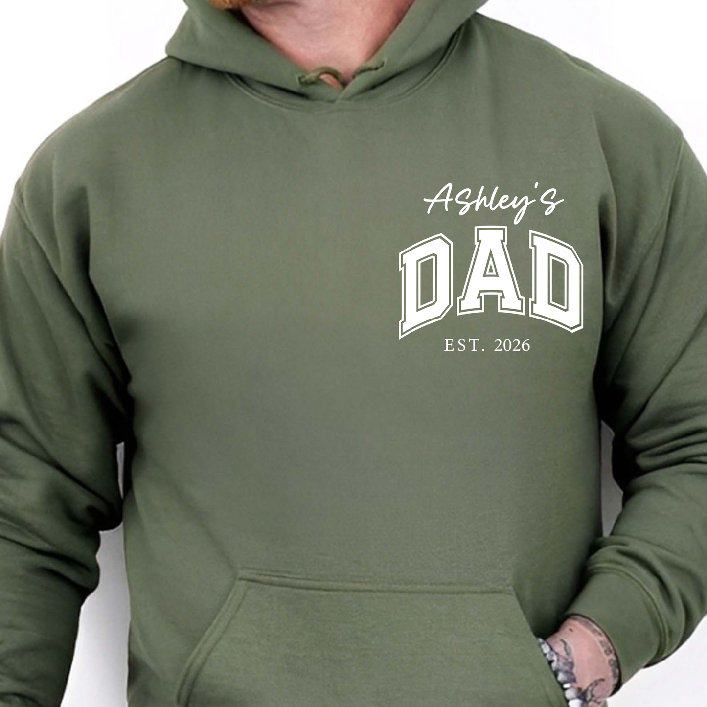 Personalized Dad Dark Shirt With Kid Name, Family Pocket T-Shirt, Father’s Day Gift, Gift For Dad 684978