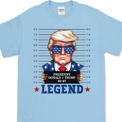Trump Mugshot Legend Shirt | Trump 2024 Shirt | Trump Supporters Tee | Donald Trump Shirt Bright C1077 - GOP