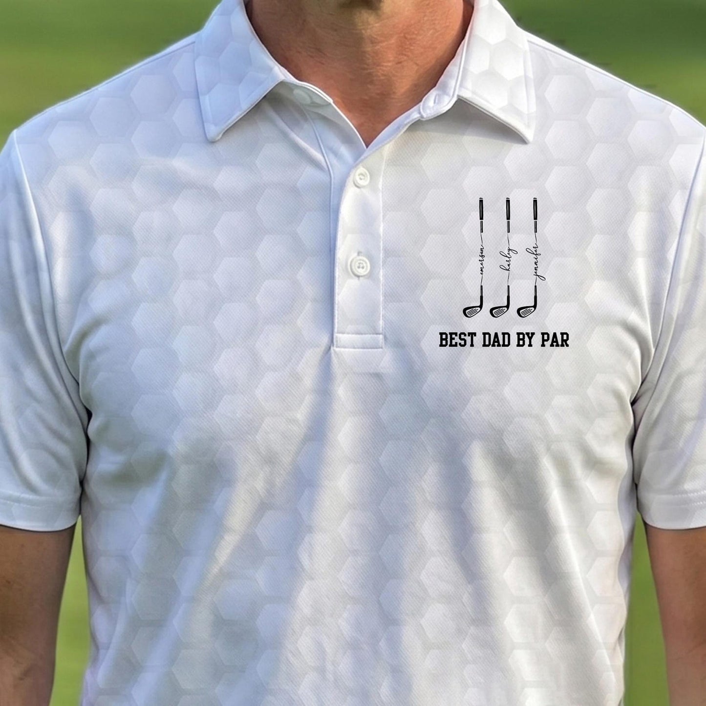 Personalized Best Dad By Par Polo Shirt | Personalized Father's Day Polo | Custom Name Golf Gift For Dad 685043