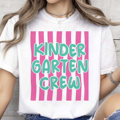 Personalized Kindergarten Crew Shirt, Kindergarten Team Tee, Back To School Gift 685461