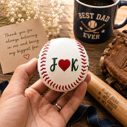 Custom Name Embroidered Baseball | Father’s Day Gift For Sports Lovers 685086