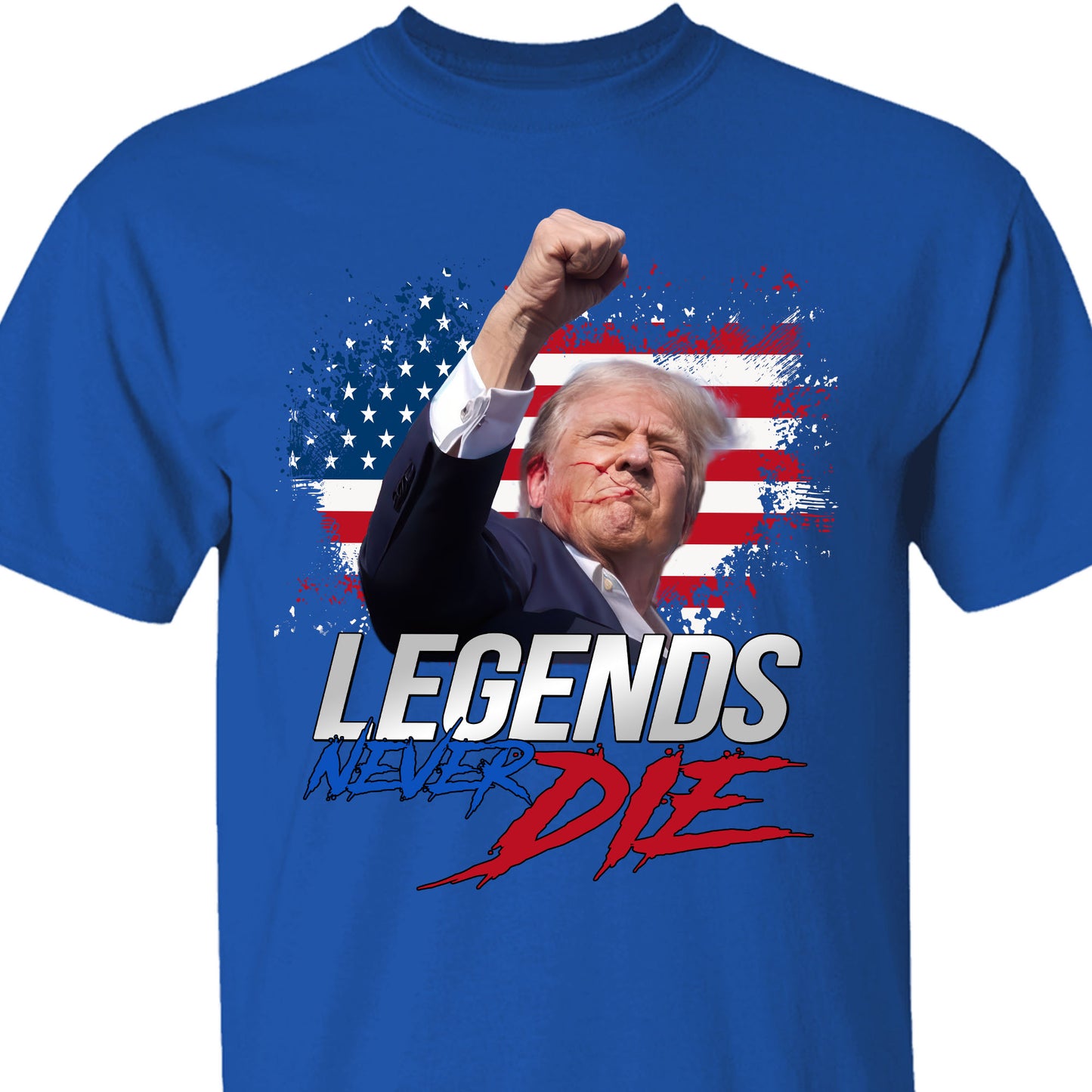 Trump Legends Never Die | Trump Fight 2024 Shirt Pennsylvania Rally | Shirt Dark C1116 - GOP