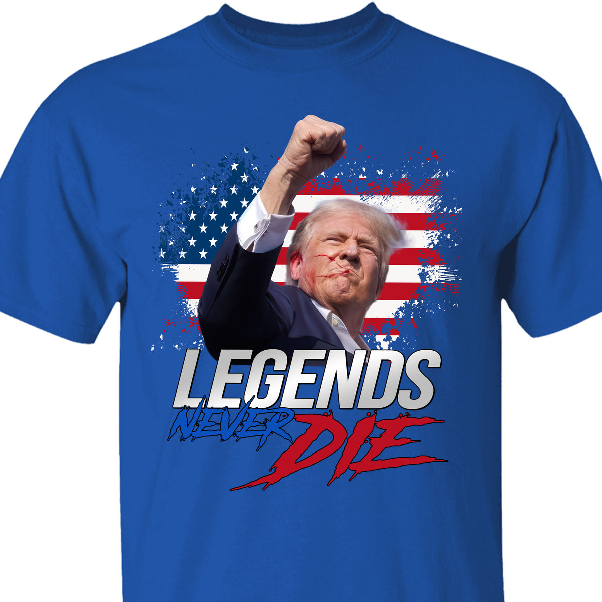 Trump Legends Never Die | Trump Fight 2024 Shirt Pennsylvania Rally | Shirt Dark C1116 - GOP