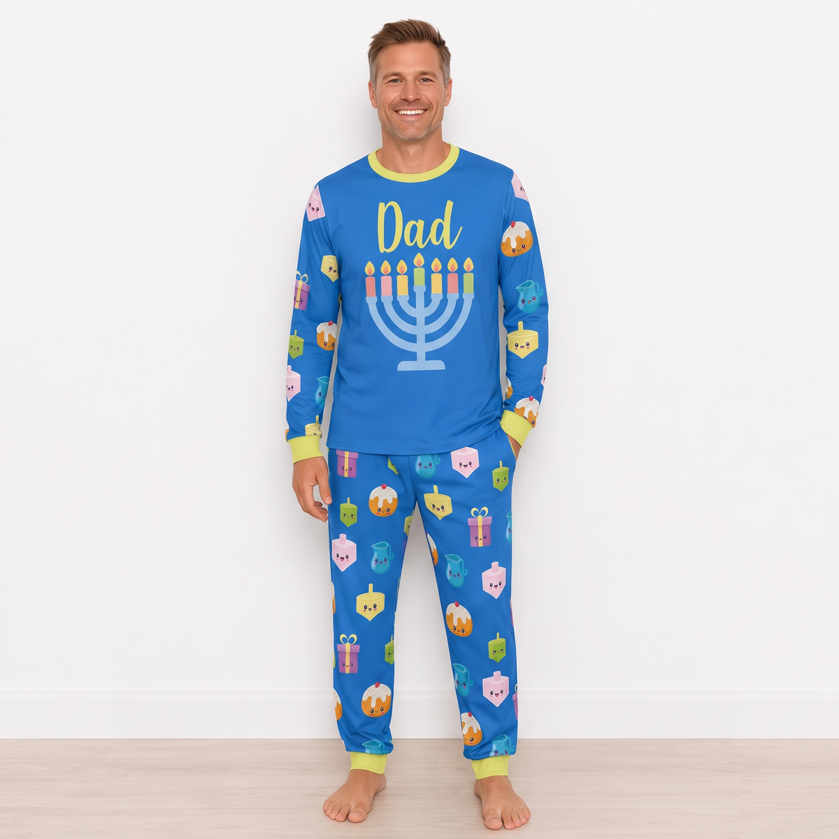 Personalized Family Matching Pajama Set, Custom Name Christmas Sleepwear Gift 686763 WFD