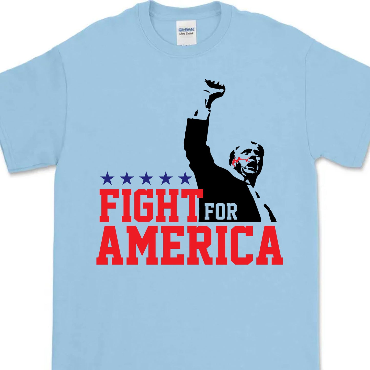Fight For America Shirt | Trump Shot Fight Shirt | Donald Trump Shirt Bright C1110 - GOP