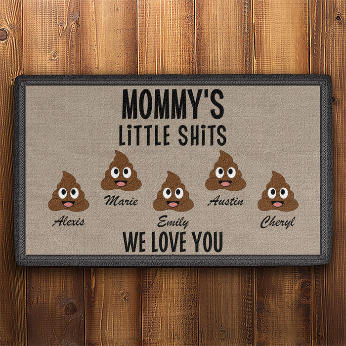 Daddy's Little Shits Personalized Doormats