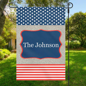 Patriotic Garden Flag 4th Of July Personalized Custom Garden Flag H378