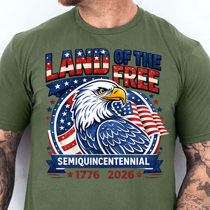 250 Years Land Of The Free Shirt, Patriotic US Flag Tee, 4th Of July Independence Day T-Shirt 684912