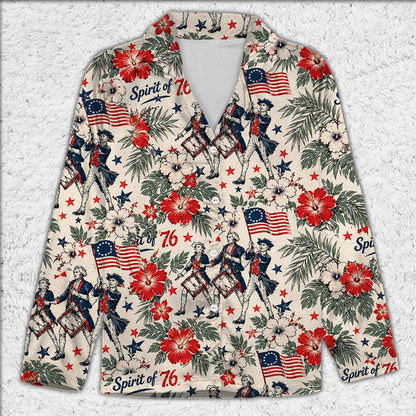 Patriotic USA 250th Anniversary Pajama Set, Spirit Of 76 Christmas Sleepwear Gift 685190