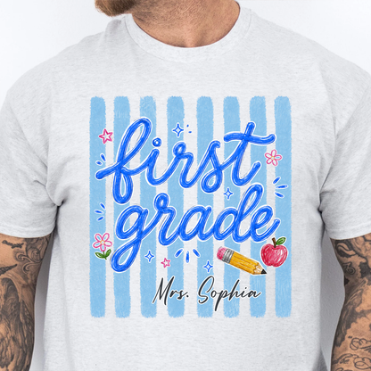 Custom Grade Level Shirt, Personalized Teacher Team Tee, Back To School Gift 685462