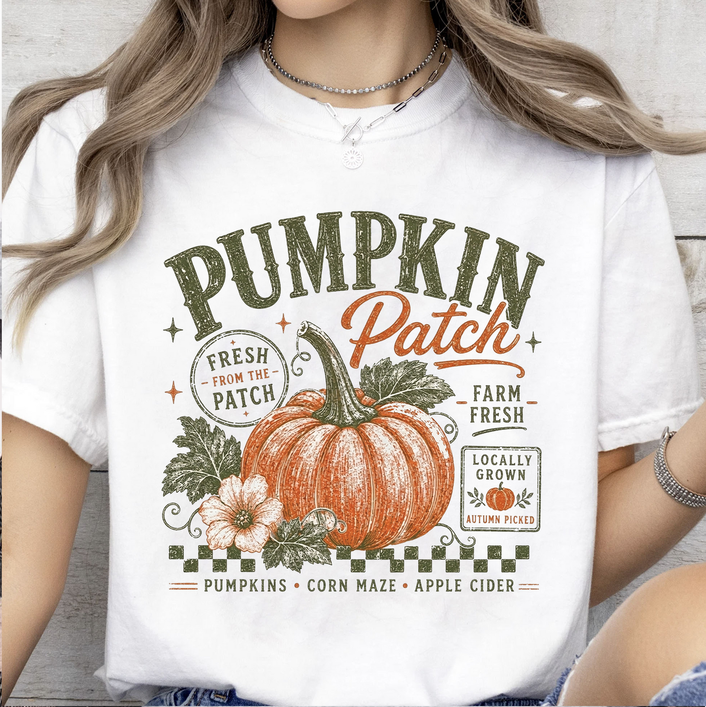 Retro Pumpkin Patch Bright Shirt, Vintage Autumn Shirt Design, Gift For Halloween 685679