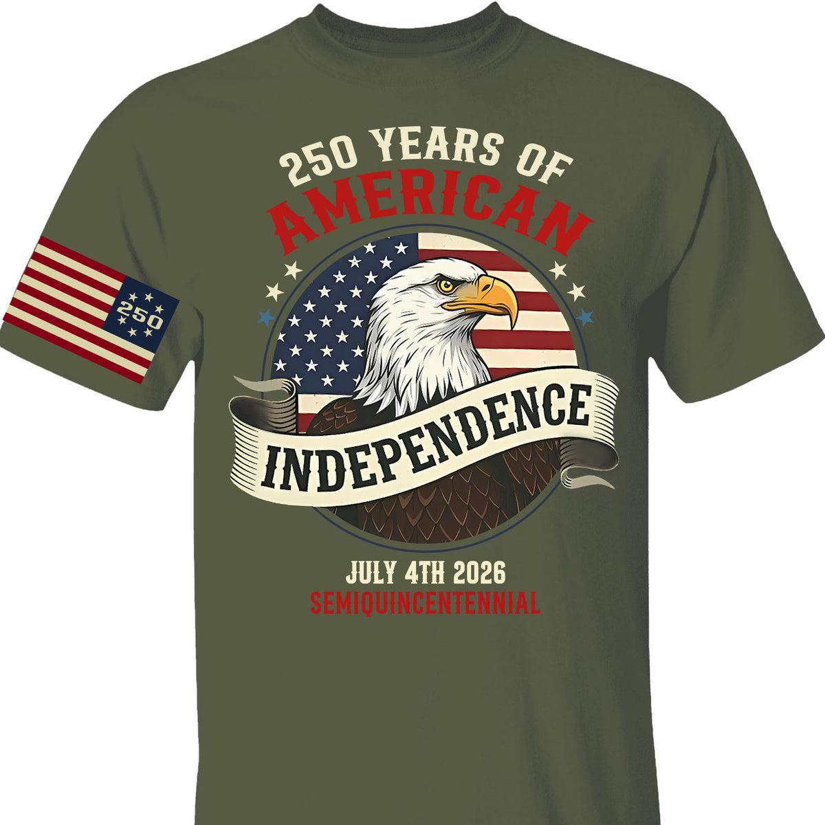 250 Years Of American Independence Shirt | Happy 250th Birthday USA | Patriotic 4th Of July Tee | America 250th Anniversary | Independence Day Shirt 682568