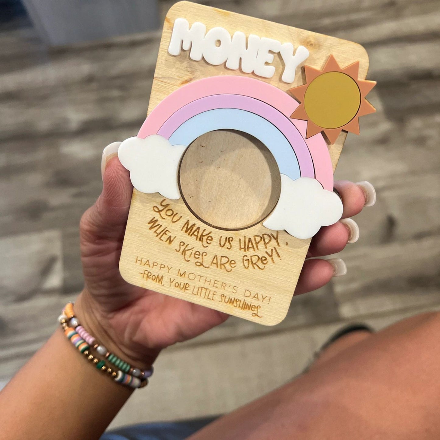 You Make Us Happy Magnet | Personalized Photo Magnet | Mother's Day Fridge Photo Magnet 684677