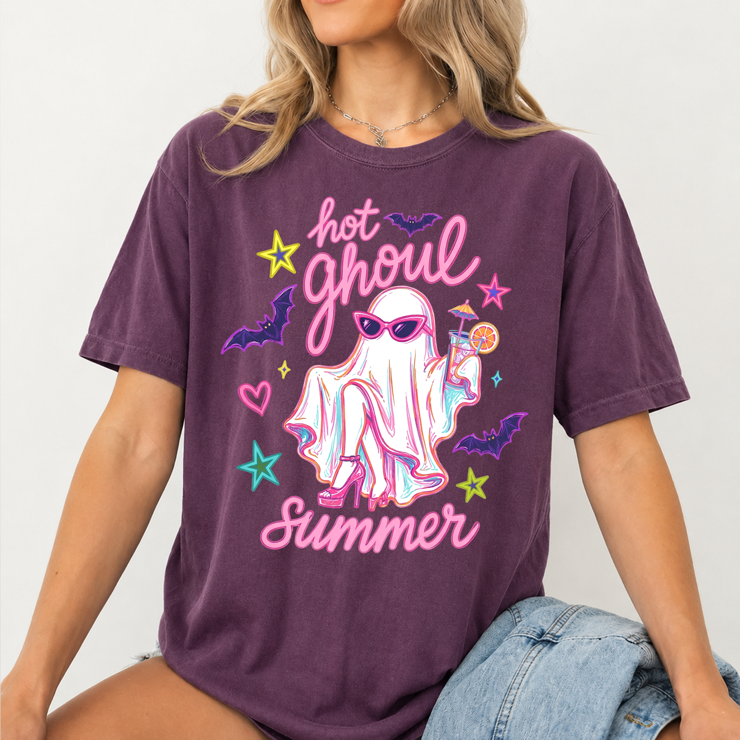 Hot Ghoul Summer Comfort Colors Shirt, Spooky Halloween Shirt, Funny Summerween Tee 685615
