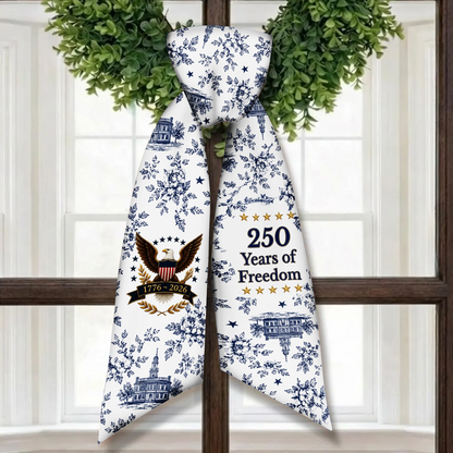 USA 250 Years Anniversary Wreath Sash | 250 Years Of Freedom Sash | Patriotic Gift 684816