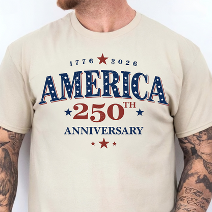 America 250 Years Of Freedom Bright Shirt | Retro America Graphic T-Shirt | Patriotic 4th Of July Tee 684896