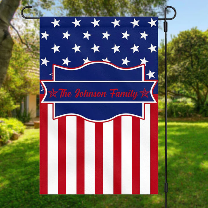 Welcome Flag 4th Of July Personalized Custom Garden Flag H379