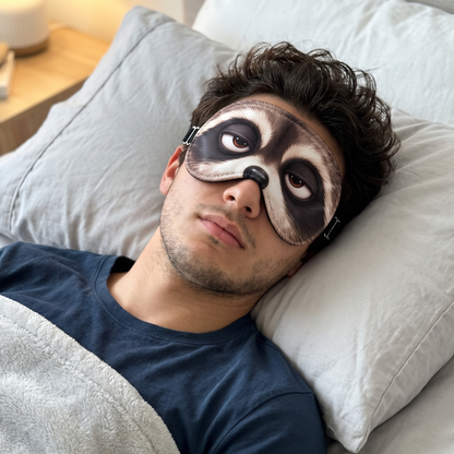 Personalized Sleepy 3D Animal Character Sleep Mask, Funny Gag Gift For Best Friend, Bestie, Coworker 686922 WFD