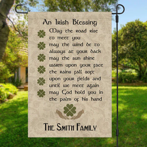 St Patricks Day Saying Personalized Custom Garden Flag C159