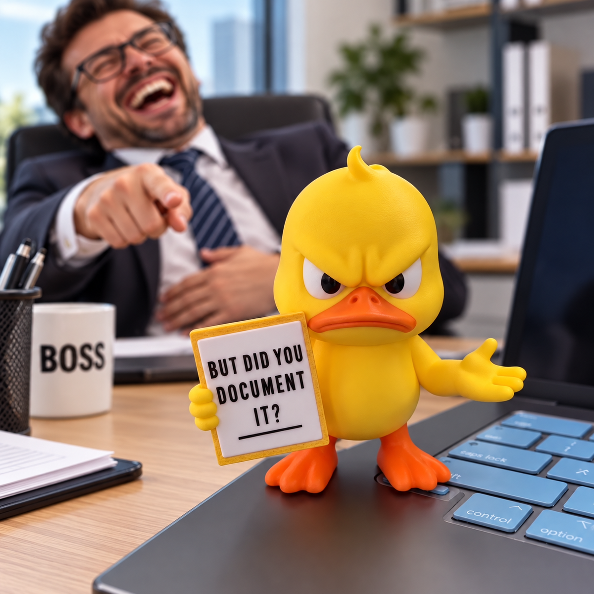 Personalized Work Ducks Desk Figurine, Funny Workspace Decor, Sarcastic Office Gag Gift For Coworker 686735 WFD