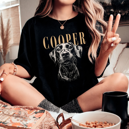 Custom Pet Photo And Name Comfort Colors Shirt | Pet Memorial T-Shirt | Gift For Dog And Cat Lover 685442