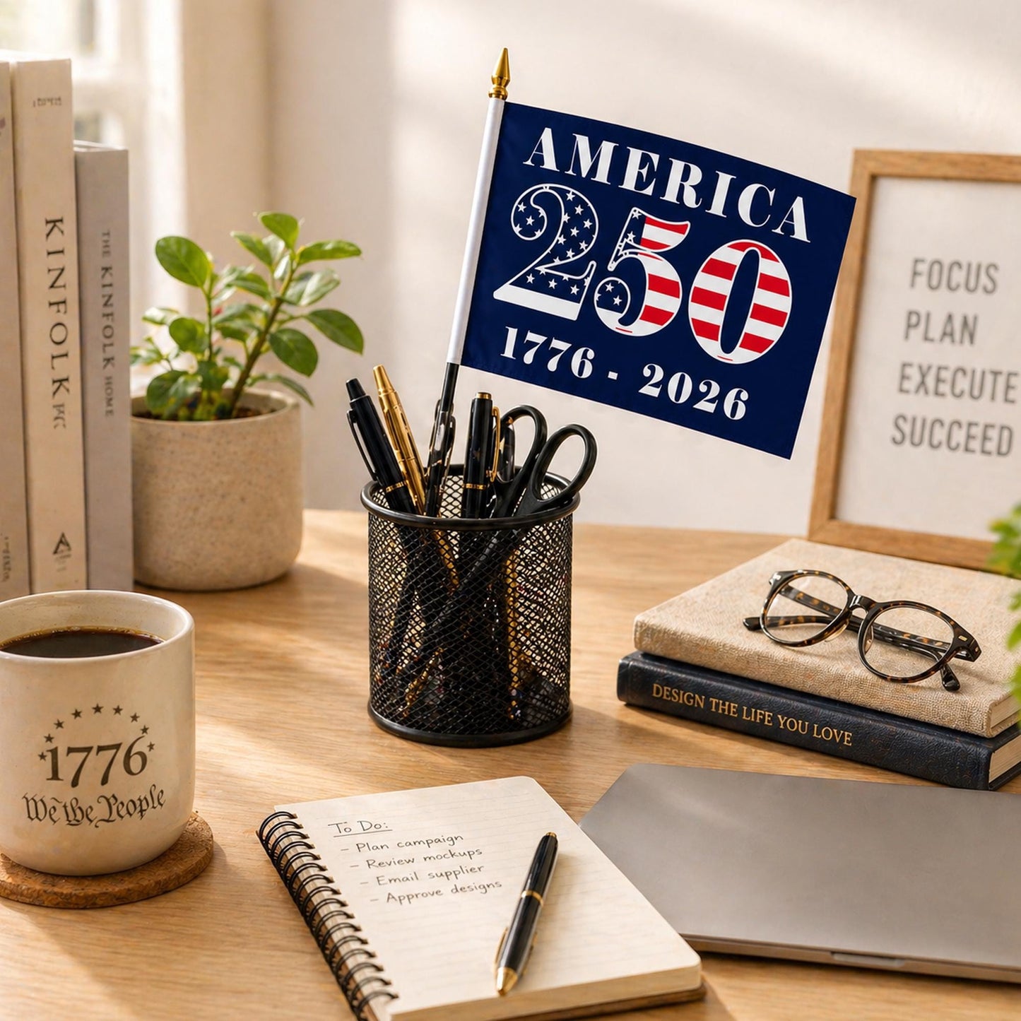 USA 250 Years Handheld Flag, Patriotic America 250th Birthday Flag, 4th Of July Gift 685282