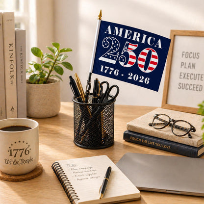 USA 250 Years Handheld Flag, Patriotic America 250th Birthday Flag, 4th Of July Gift 685282